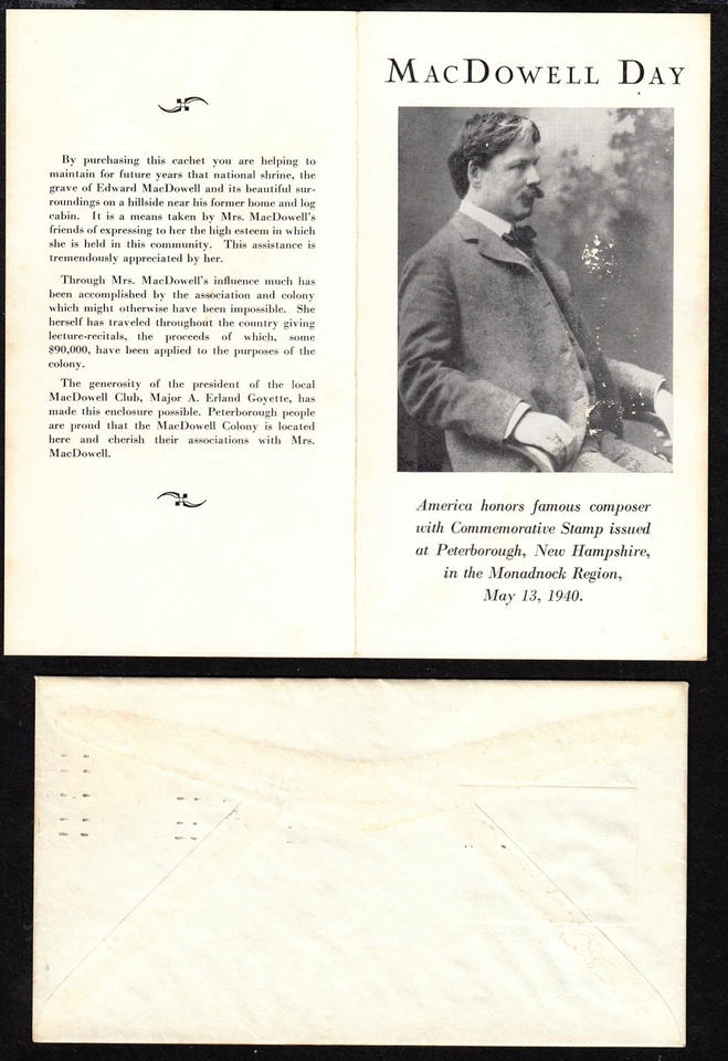 1940 MacDowell Sc 882-78 MacDowell  Association 1st signed Marian MacDowell - Image 3 of 4