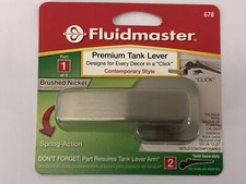 FLUIDMASTER 678 TOILET TANK FLUSH LEVER, CONTEMPORARY, BRUSHED NICKEL FINISH