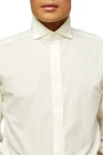 Mens Wedding Shirt Shirts Formal Tuxedo Wing Collar Cream Ivory White Button New