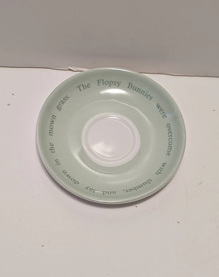 Mini platillo de taza de té Pottery Barn Kids Beatrix Potter 2010 FW & Co 2" té Foto 3 de 4