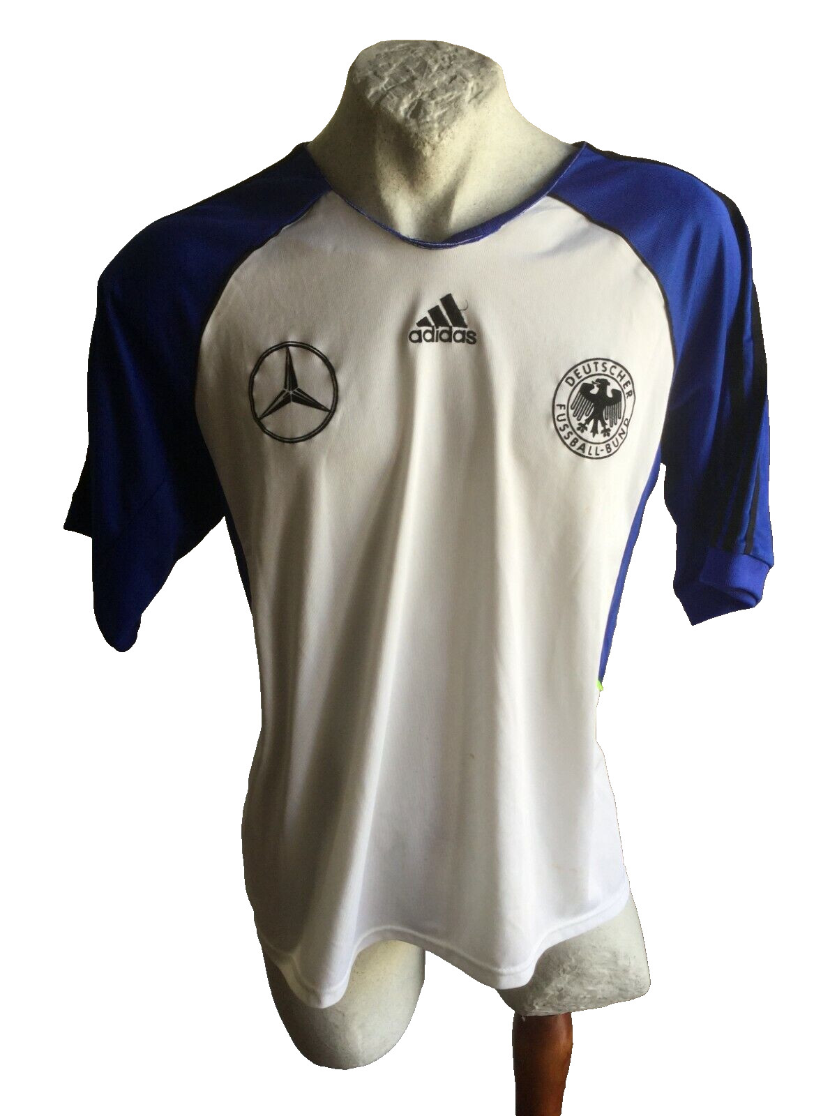 Germany Football Shirt Mercedes-Benz Adidas Equipment Vintage XL