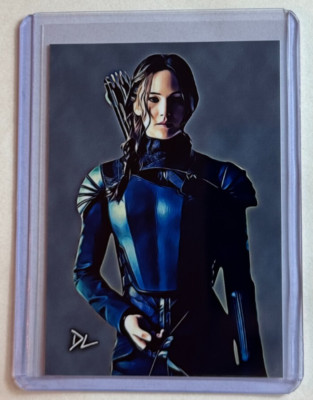 Katniss Everdeen Limited Edition Artist Signed The Hunger Games Card 5/10