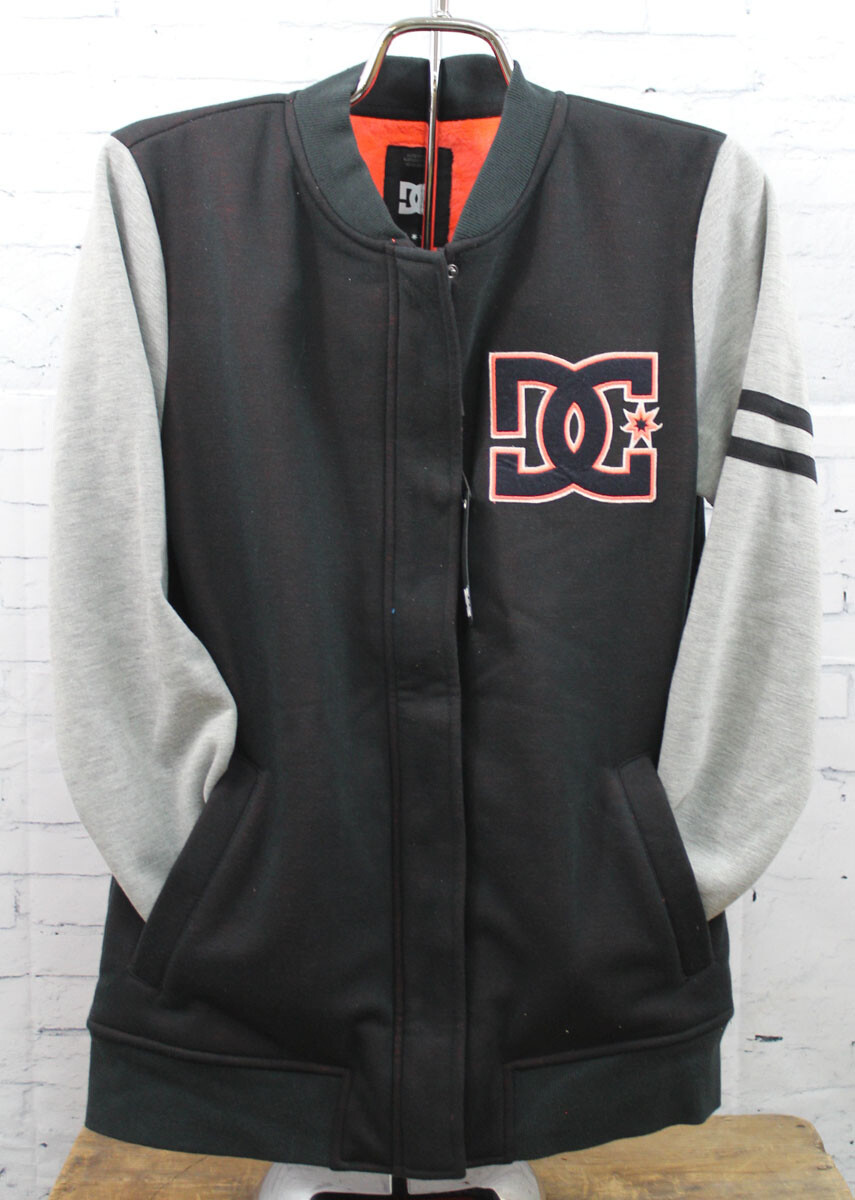 Новая женская флисовая куртка DC Shoes с полной застежкой-молнией цвет средний черный серый персиковый 9190₽