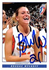 Brooke Wyckoff autographed Basketball Card Connecticut 2005 WNBA Enterprises #97
