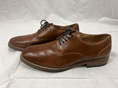 Joseph Abboud Mens 10D Dress Shoes Brown Leather Oxfords  display picture 1