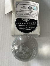 Strassbourg Crystal Baseball Cincinnati Reds Final Game Riverfront Stadium /1000
