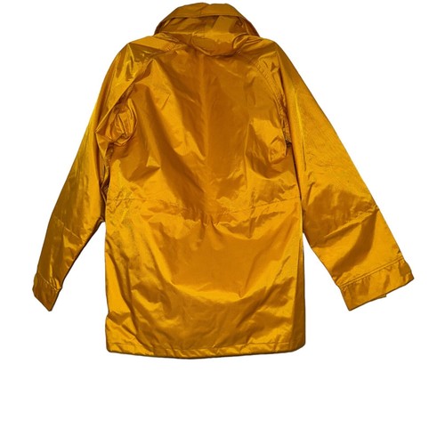 Rare Vtg Sperry Top Side Sailing Rain Jacket Mens L Fishing Yellow Nylon 1984 - Picture 7 of 12