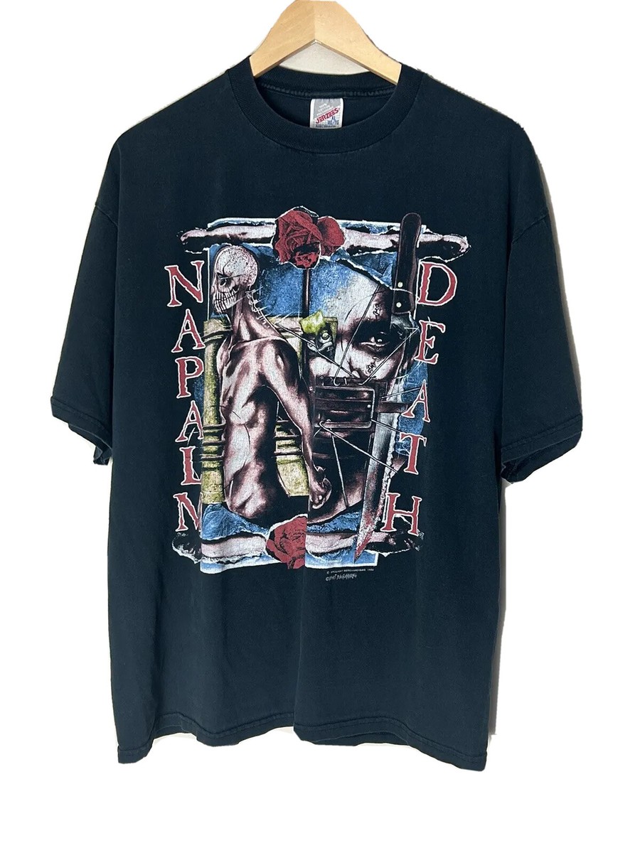 Napalm Death Rise Above ヴィンテージTシャツ L Vintage NAPALM DEATH T-Shirt / From Enslavement To Ob… - Gem