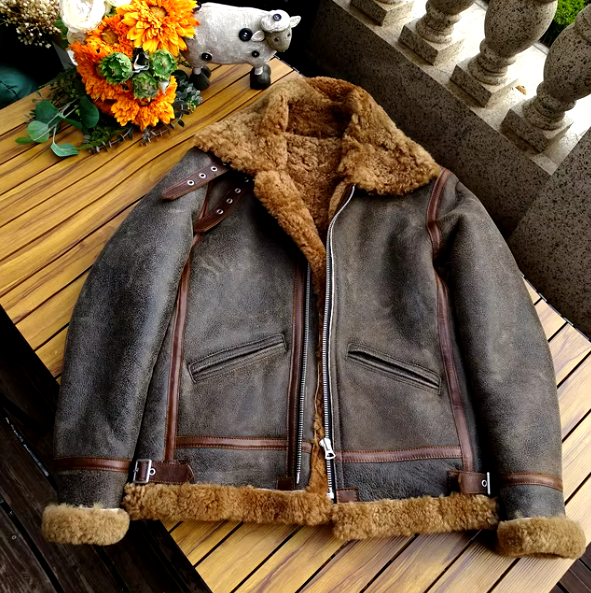90s vintage sheepskin short JKT B-3 ムートン 90s vintage sheepskin short JKT B-3 ムートン - メルカリ
