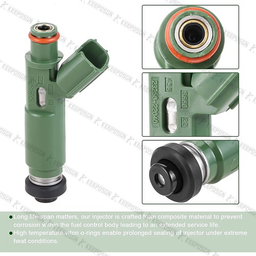 4pcs inyector de combustible para Toyota Corolla 1.8L 2000-2006 2325022040 232500D040 A + - Imagen 8 de 12