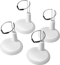 TOYANDONA 4pcs Doll Stand Action Figure Portable Teddy Bear White 