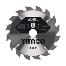Timco Circular Saw Blade TCT General Purpose Cutting Coarse/Medium Various Sizes