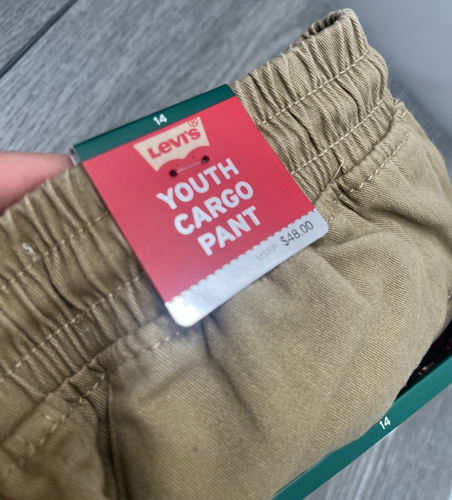 Levi's Boys Comfort Stretch Cargo Pant, Harvest Gold Size 14 (MSRP $48) - Picture 12 of 13
