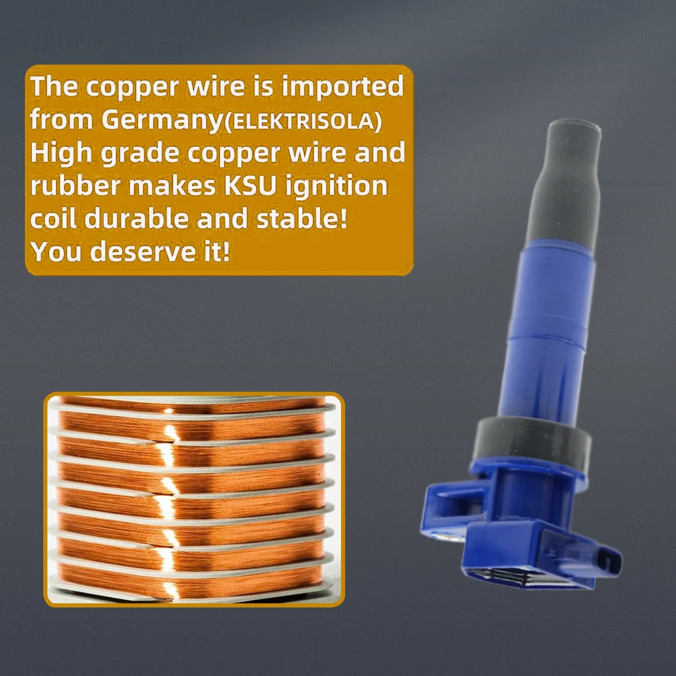 Set of 6 Ignition Coil Blue For 2006 2007-2014 Kia Sedona Sorento 3.8L UF546 Foto 3 de 4