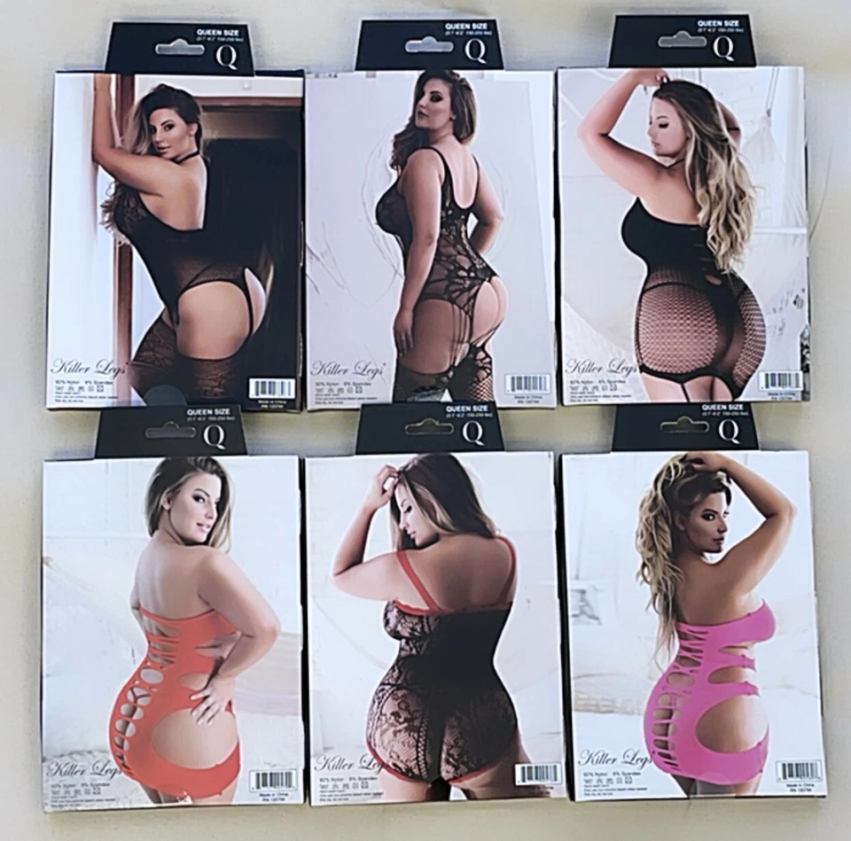 Sexy Lencería Talla Grande Red Peluche Babydoll Bodystocking Ropa para Dormir Bodysuits Foto 2 de 4