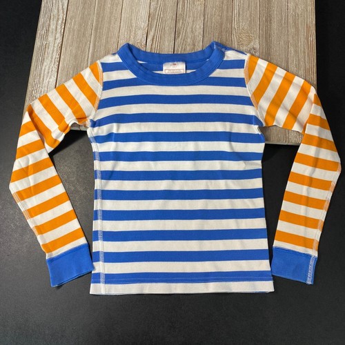 Hanna Andersson Striped PJ Top Kids Boys Girls Size US 6-7 JU - Picture 5 of 12
