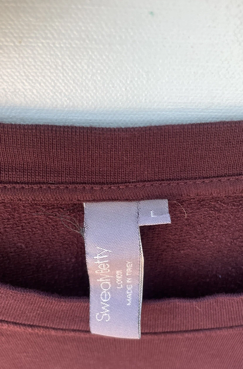 sweaty-betty pullover slouchy crewneck sweatshirt