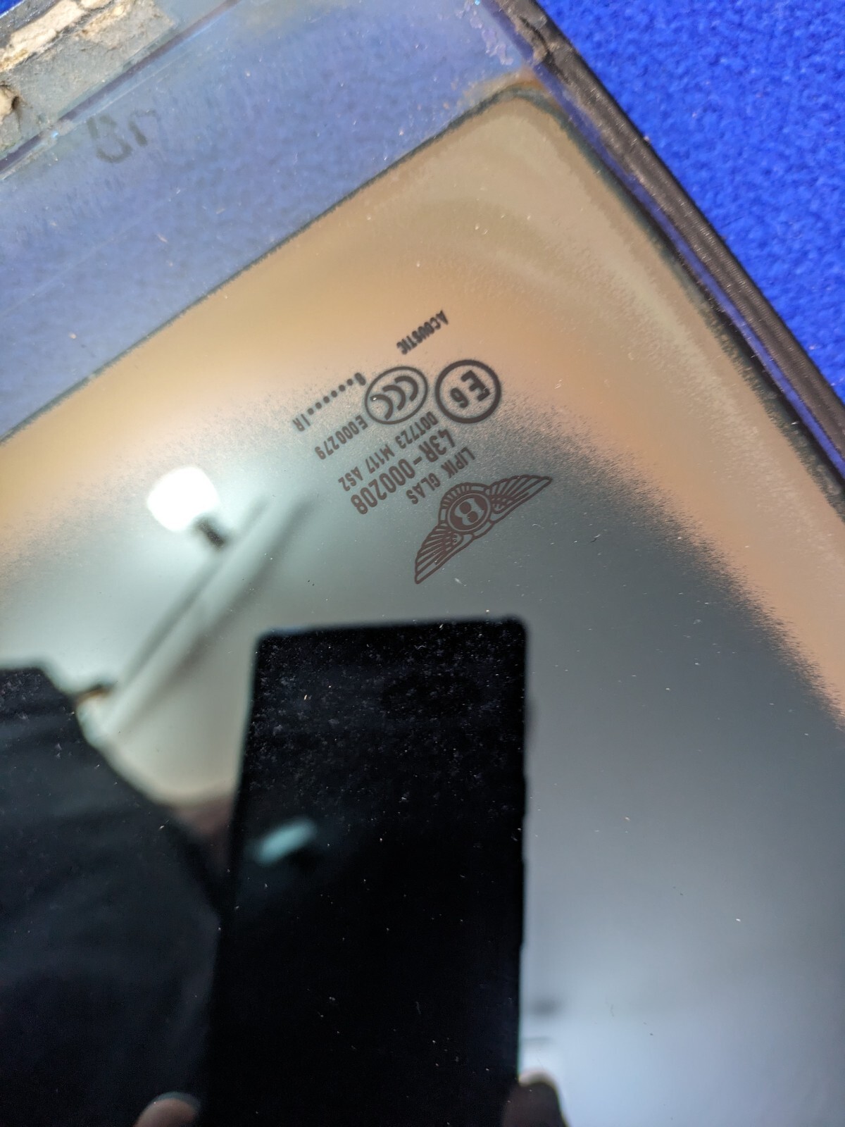 tinted 2006-2012 Bentley Flying Spur Rear Left Driver Side Door Corner Glass OEM