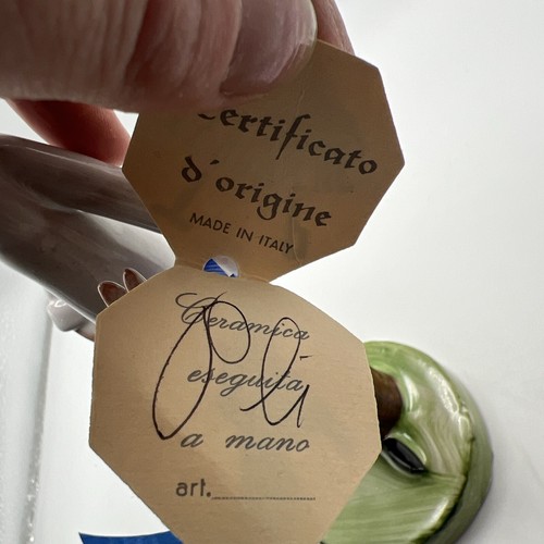 Vintage Signed Numbered TP Ceramiche Female Doctor Figurine With Tag Attached - Picture 8 of 15