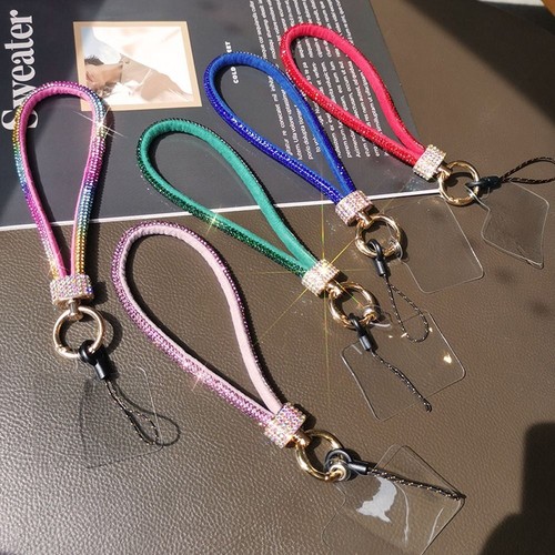 Bling Bling Diamond Crystal Anti-lost Rope Hanging Cord Phone Accessories