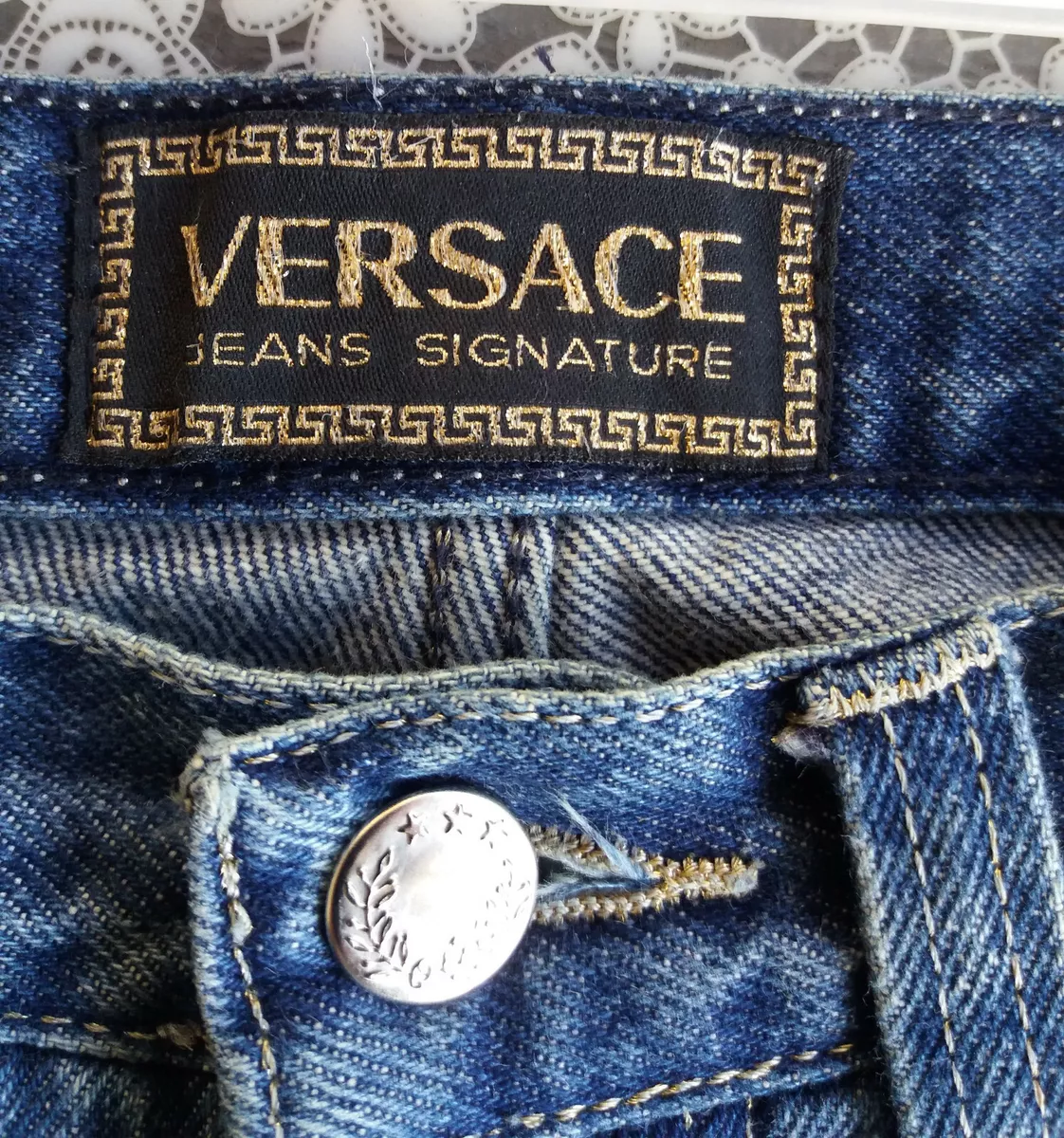 VERSACE SIGNATURE Jeans Vintage 1993 High Waist Goldn hte