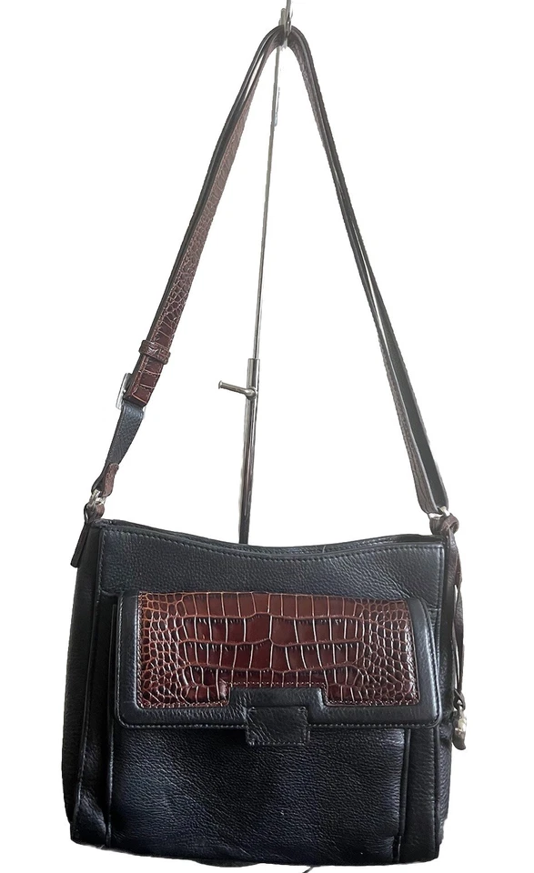 BRIGHTON Bolsa de Mão Vintage Organizadora de Carteira Bolsa de Ombro Hobo Excelente Estado Usado - Imagem 2 de 4