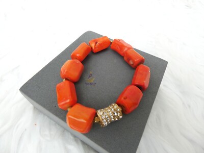 PrestigeApplause Original Coral Beads Bracelet Men Women Jewellery