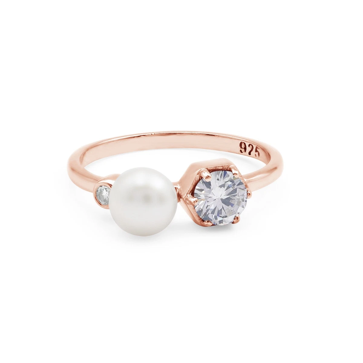 Cassini Anello Intrecciato Con Perla Naturale In Argento 925 - Design A Nido, Donna, 2REUX1 - 2