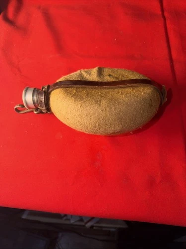WWII German Military Canteen Flask Marked FRI 40 Early World War 2 Antique Vtg