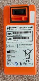 Cardiac Science Powerheart G5 partly used battery