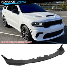 Fits 21-25 Dodge Durango Front Bumper Lip 21+ Hellcat Style Gloss Black Splitter