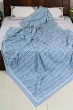 Handmade Cotton Quilt, King Queen Twin Size Blanket Throw Bedding