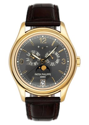 Patek Philippe Complications 5146J-010 Grey Dial Mens Watch Box Papers