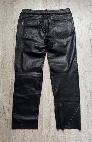 Halvarssons Herren Hawk Classic Pants Leder Motorradhose Größe EU 54 W38 - Bild 2 von 14