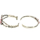Carolyn Pollack Relios Sterling Red Coral Rings Cuff Bracelet Lot of 8 #S5608-2 — photo 4