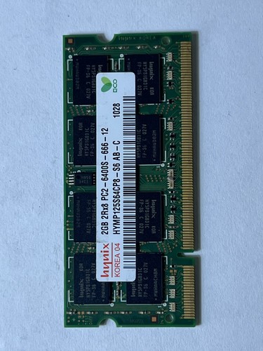 Hynix HYMP125S64CP8-S6 2GB DDR2 RAM SODIMM 200pin PC2-6400S 800MHz 2Rx8 Laptop M