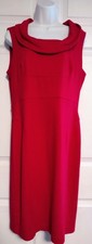 WHITE HOUSE BLACK MARKET Red Sleeveless Dress Women's Size 12