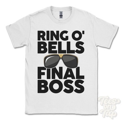 RING O' BELLS FINAL BOSS T-SHIRT lustiges Weihnachtsgeschenk Lancashire Ibiza Parodie