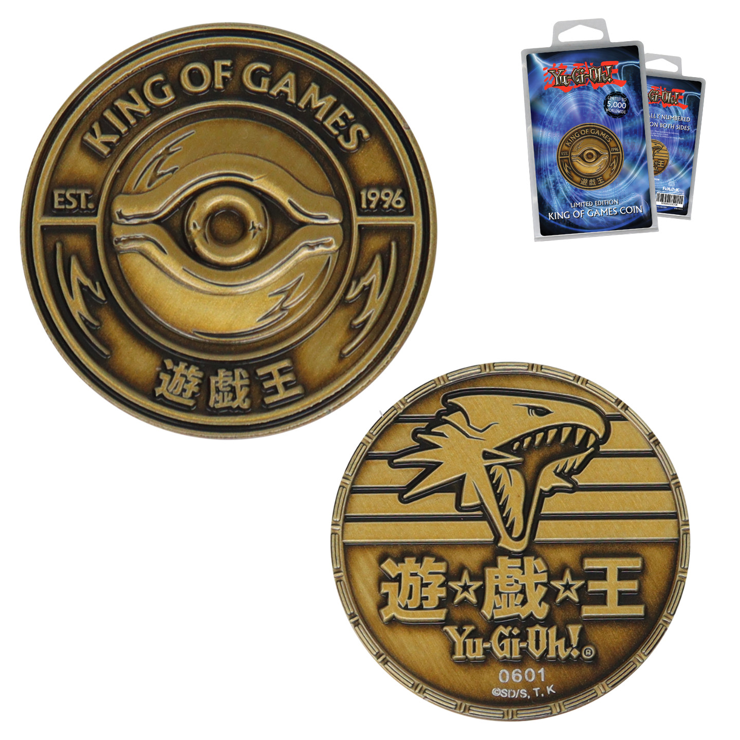 Yu‑Gi‑Oh! King of Games Collectible Coin –Limited Edition, Individually Numbered