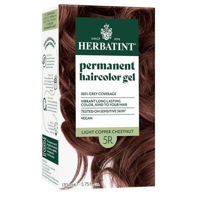 Herbatint Permanent Hair Dye For Women  5R Light Copper Chestnut  For Up To 1...