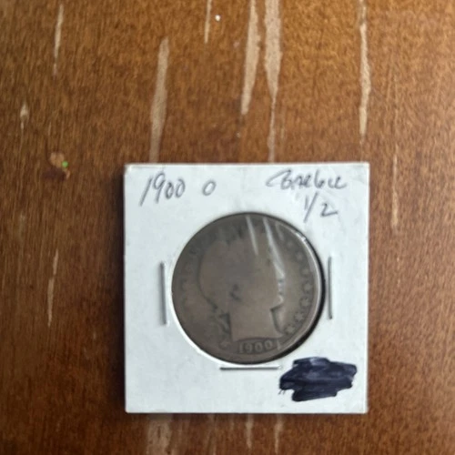1900 O Barber 90% Silver Half-Dollar from New Orleans Mint