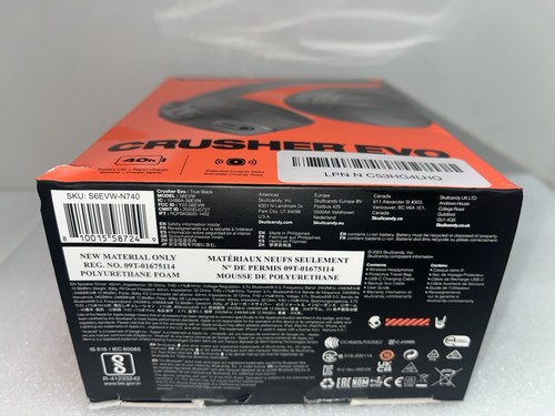 Skullcandy Crusher Evo Wireless Over-Ear Headset - True Black - C - 第 8/8 張圖片