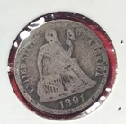1891O US Seated LIBERTY SILVER Dime! "New Orleans" Mint! Old US Coin!