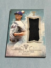2015 Topps Triple Threads - Unity Jumbo Relics Yu Darvish #UJR-YD 3/3