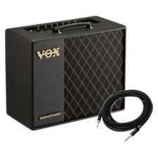 VOX VT40X 40W Guitar Modeling Amplifier w/ Planet Waves American Stage 10' Instr
