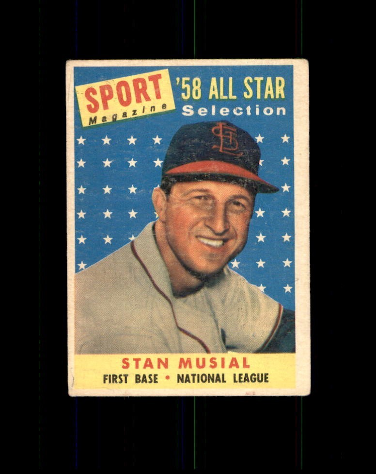 1958 TOPPS #476 STAN MUSIAL ALL STAR Fair *