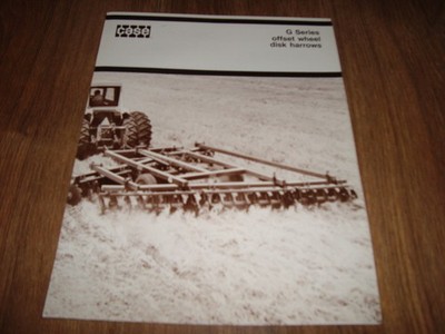 Case G Series Offset Wheel Disk Harrows Brochure Form No. AI2377J