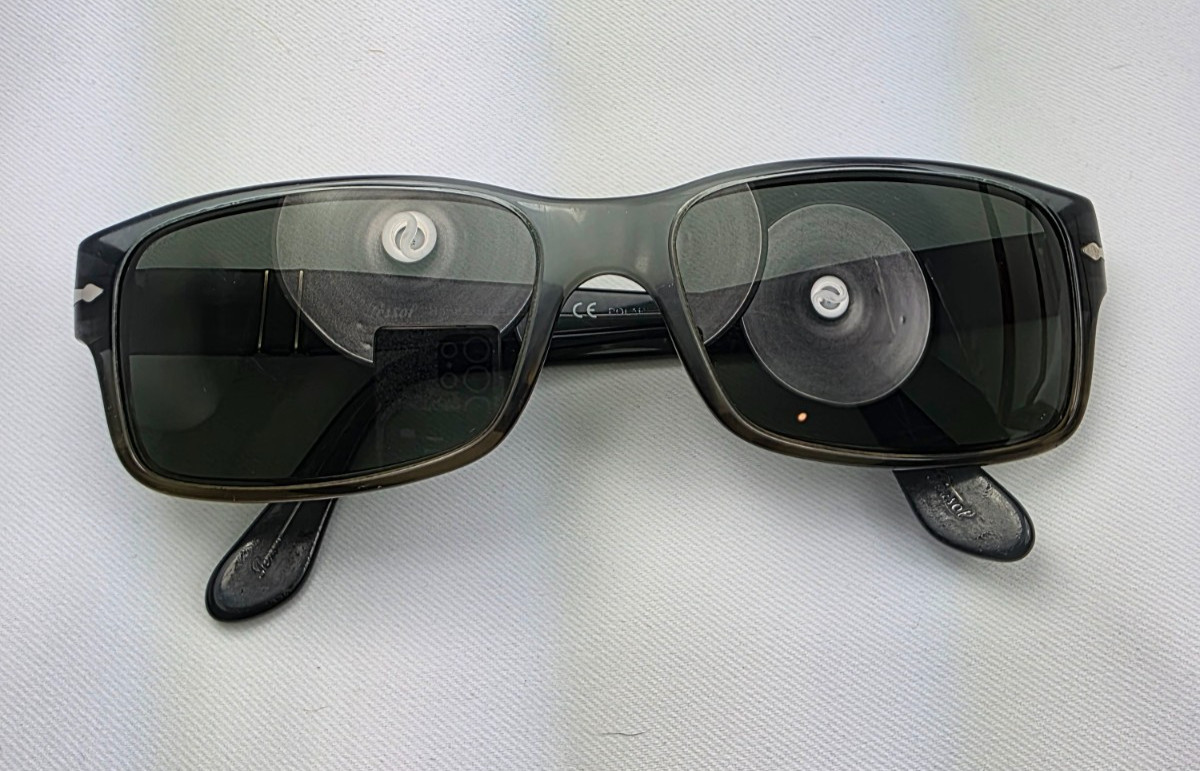 Persol Matte Black Rectangular Polarized Sunglass… - image 1