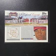 2005 Topps Update - Washington Nationals Inaugural Lineup Livan Hernandez