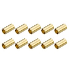 50Set, 5.5x4x9.5mm Brass Tube Spacer Beads for Jewelry Making DIY Crafts Gold